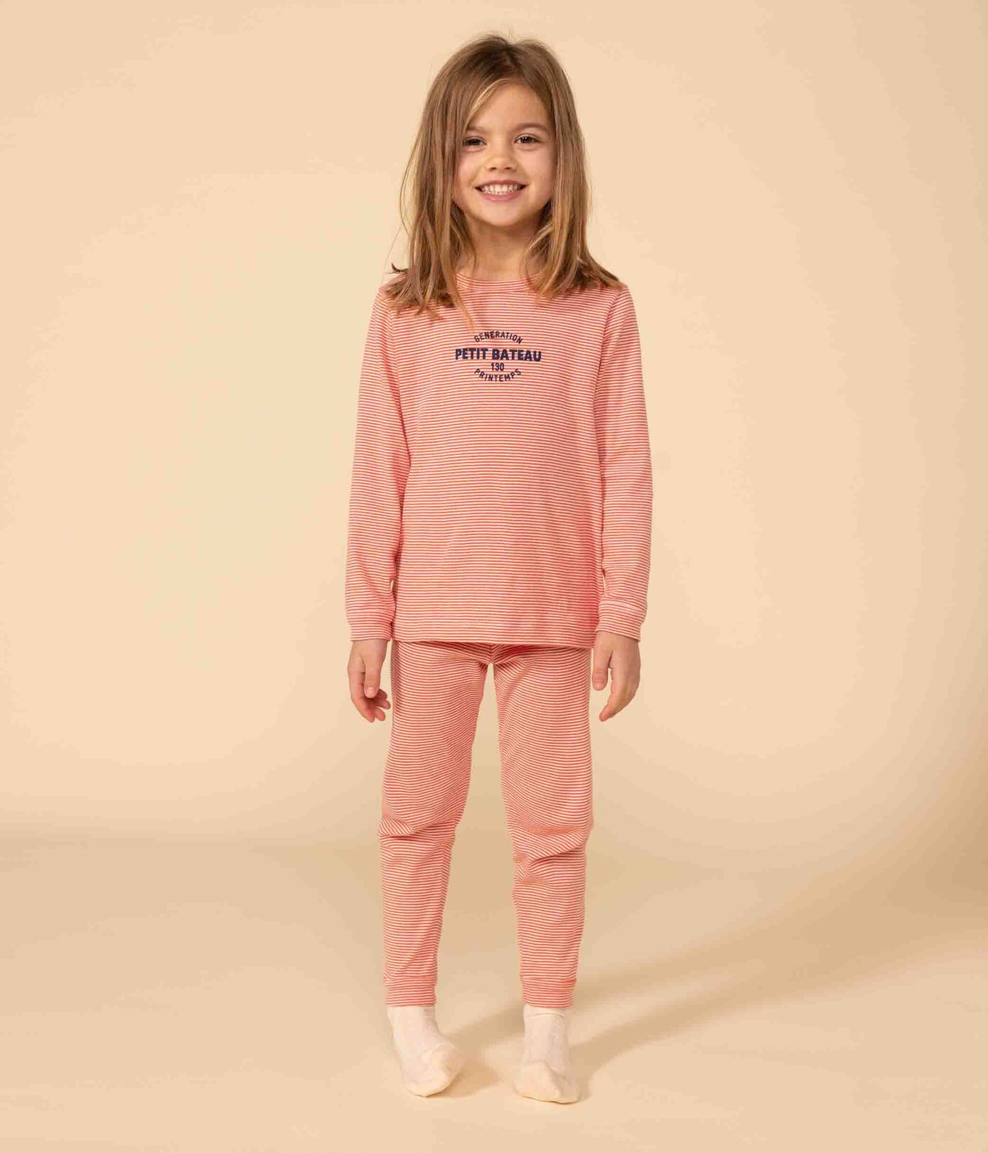Pyjama rayé petite fille/petit garçon en coton