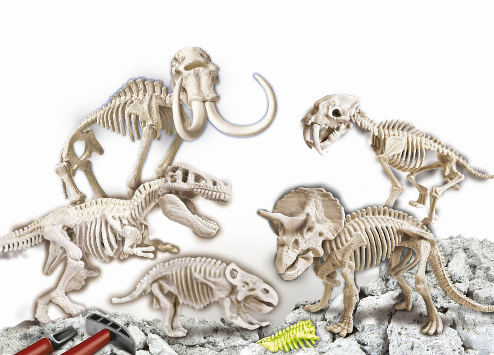Clementoni Ausgrabungs-Set Dino Mega-Collection