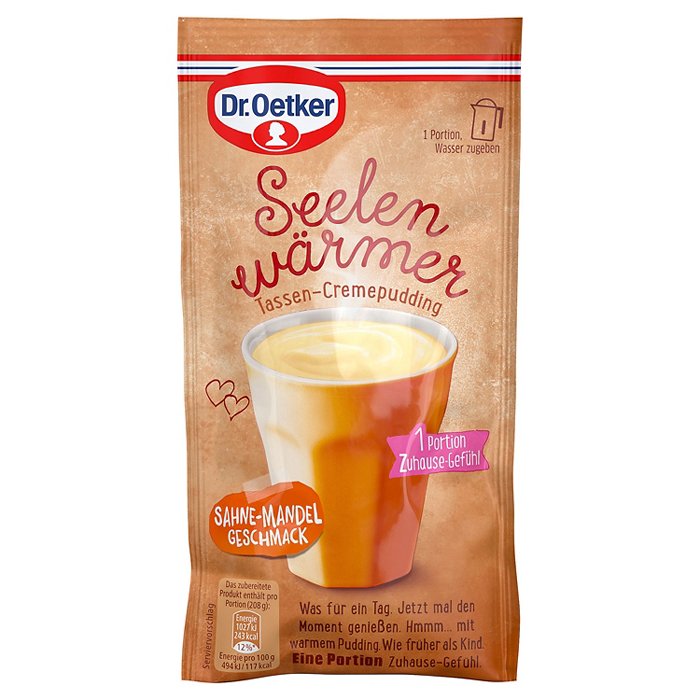 DR. OETKER Seelenwärmer 58 g, Mandelsahne