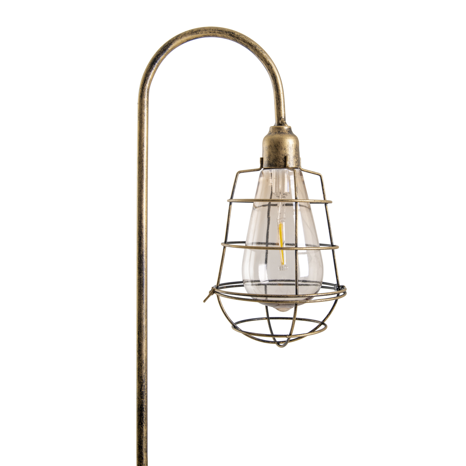 2er-Set Solar-LED-Erdspieß - alt-messing - 76,5 cm hoch