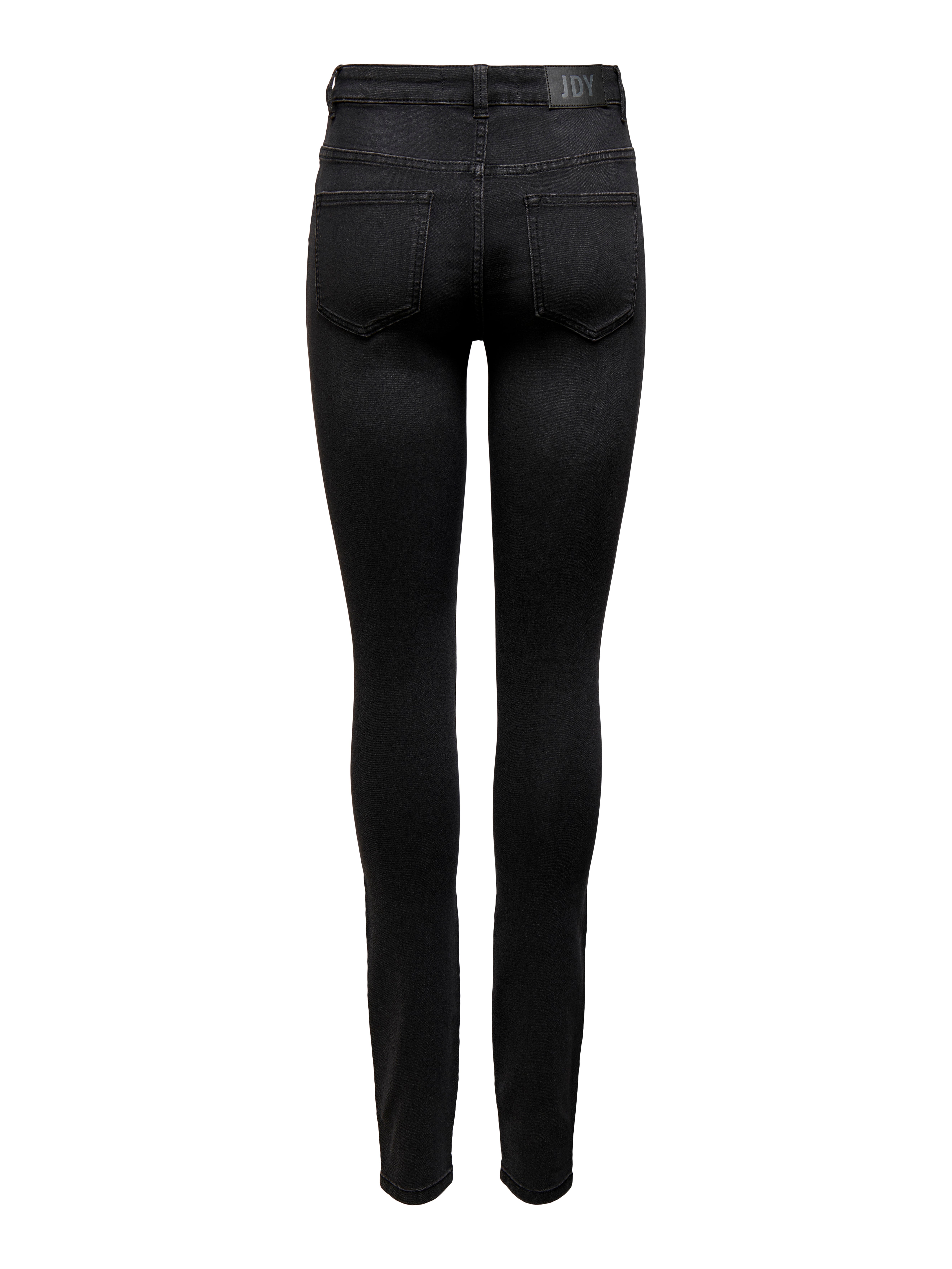 JDYTULGA Hohe Taille Skinny Fit Jeans Dark Grey Denim
