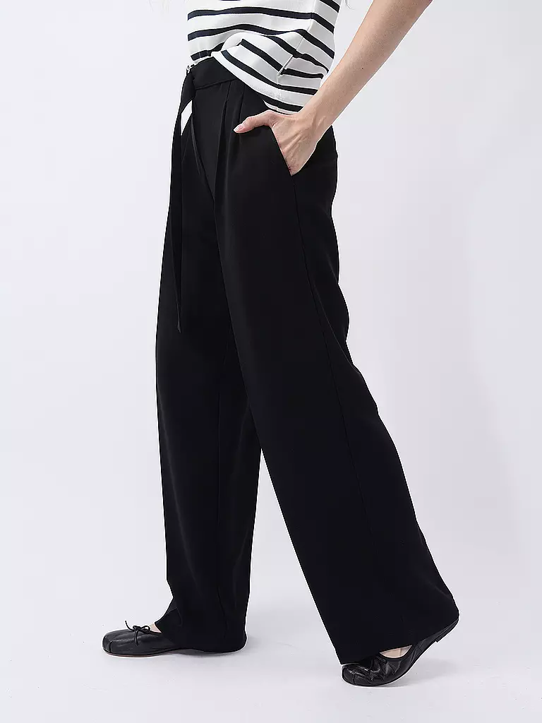 BOSS Marlenehose TAPIANA schwarz