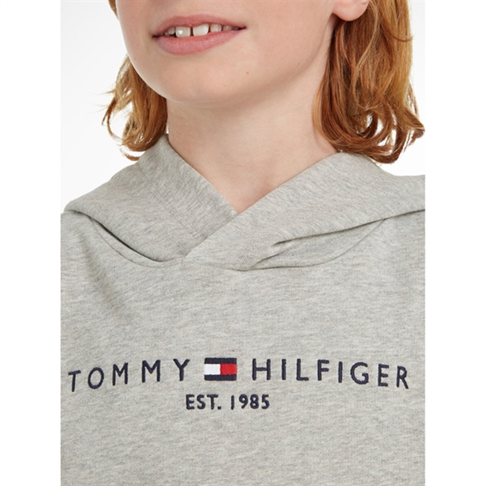 Køb Tommy Hilfiger Essential Hoodie Light Grey Heather