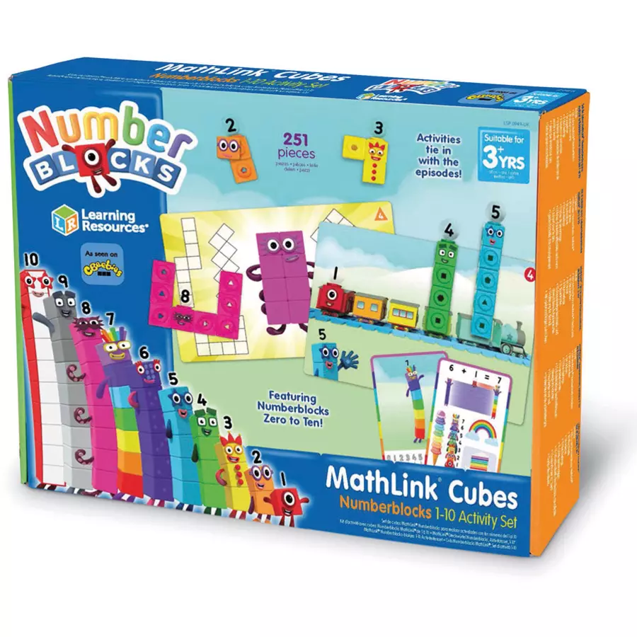Learning Resources® Mathlink® Cubes Numberblocks 1-10 Activity Set