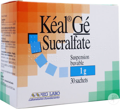 Exod Keal Gé Sucralfate Suspension Buvable 30 Sachets 1g