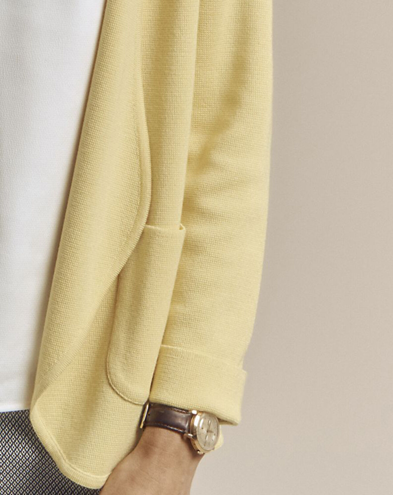Devernois Veste en Laine mélangée Vague jaune mimosa