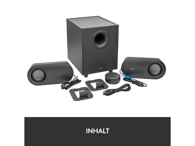 Logitech PC-Lautsprecher Z407 2.1-Lautsprecher-Set mit kabelloser Steuerung