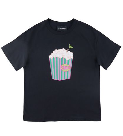 Emporio Armani T-Shirt - Navy m. Popcorn