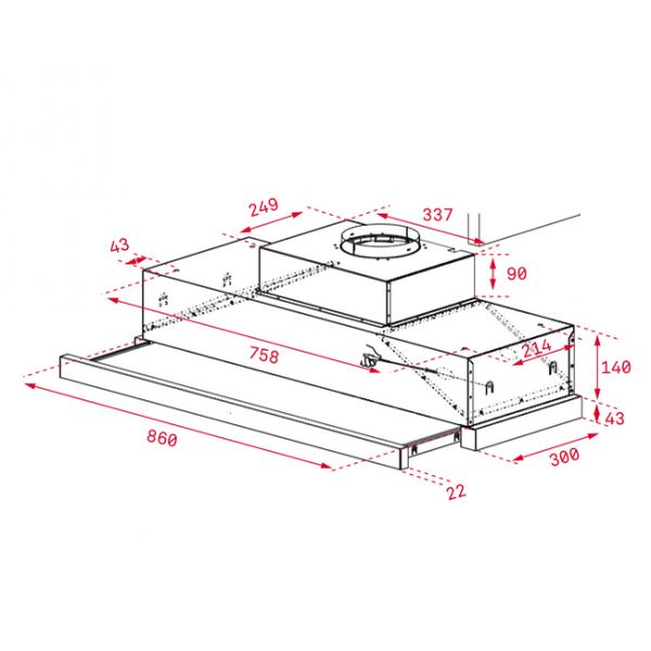 Exaustor Teka CNL 9815 PLUS 90cm Classe A