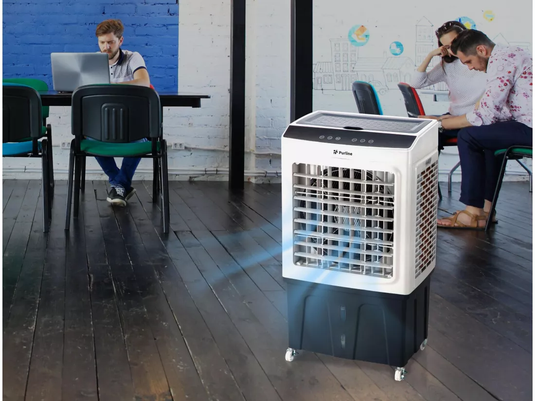 Climatiseur évaporatif à haut débit avec ouverture par le haut