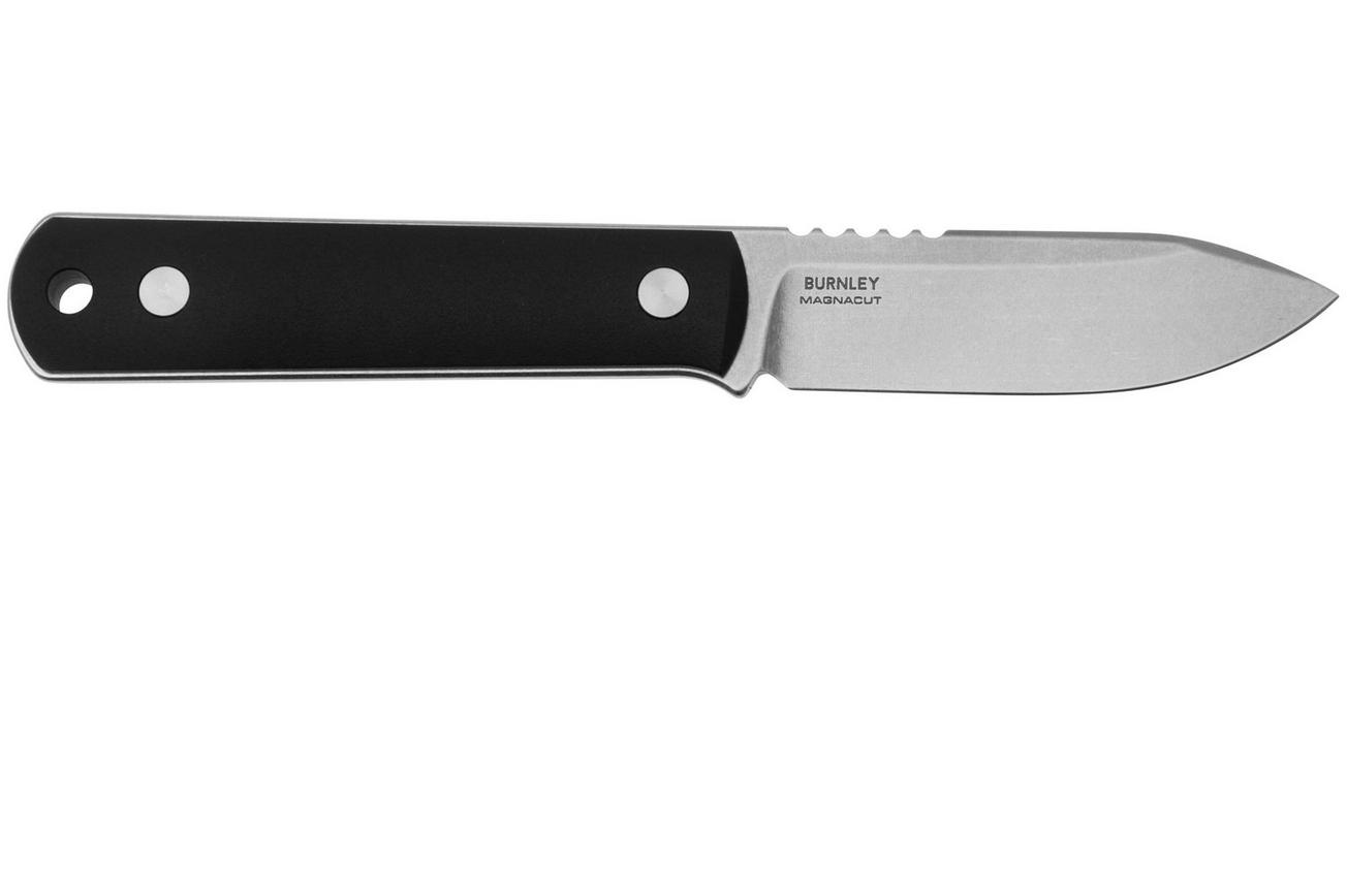 Böker BFF Packlite 120749 Black Richlite, vaststaand mes, Lucas Burnley Design