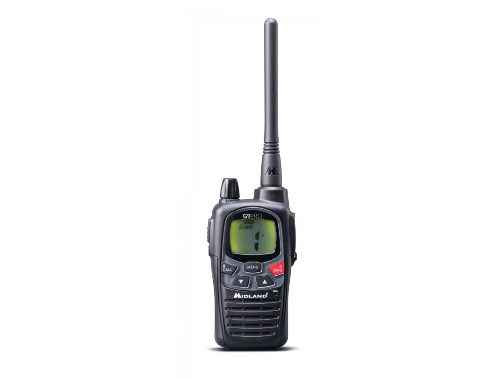 Midland G9 Pro Radio, enkelt, PMR LPD C1385