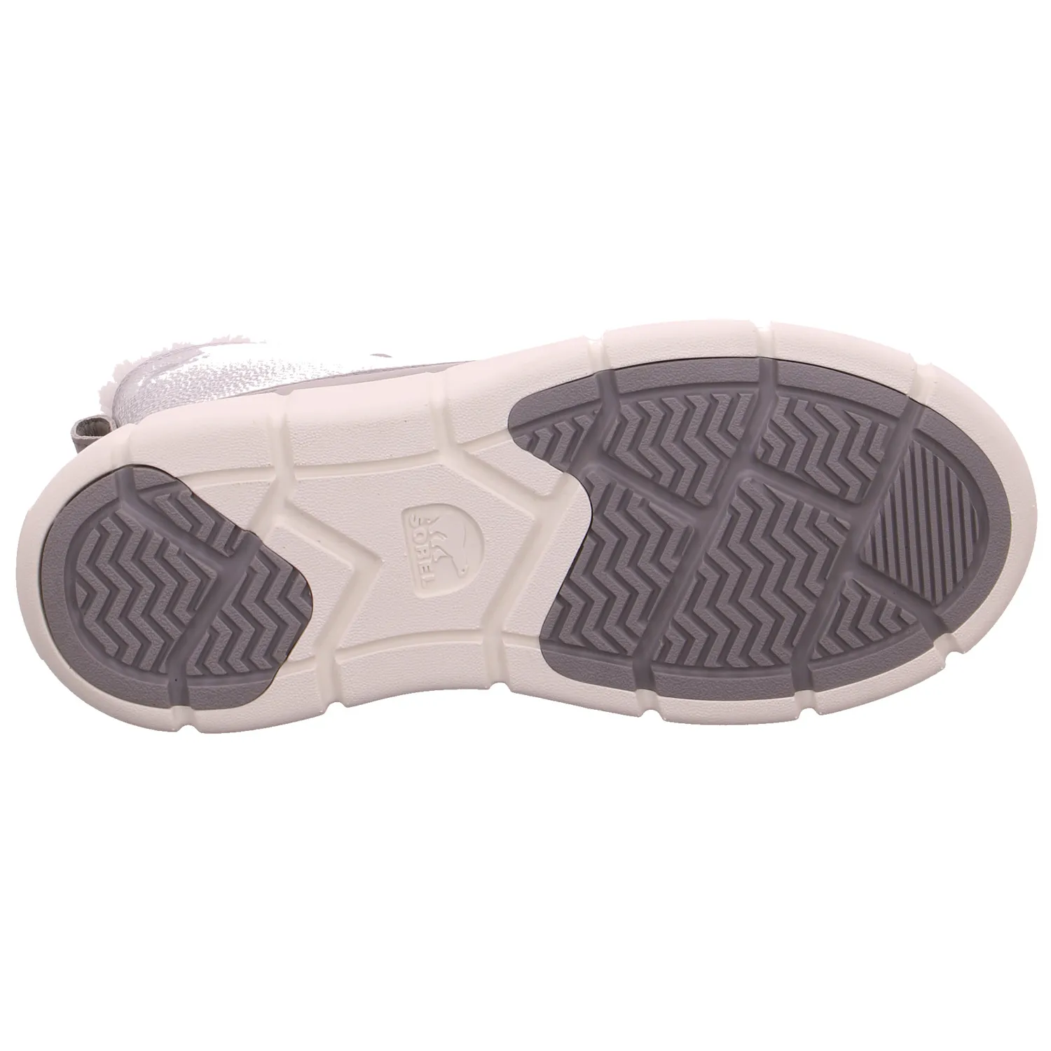 SOREL Mädchen-Winter-Bottine Silber Leder  Schneestiefel