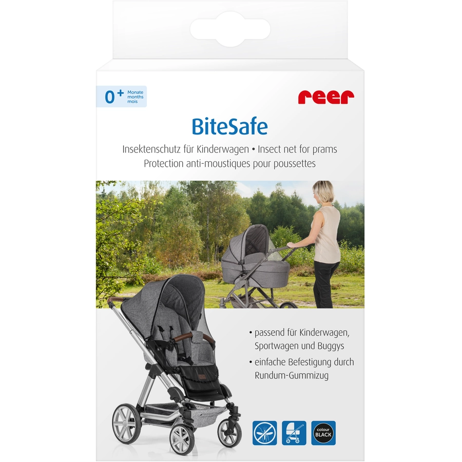 reer BiteSafe Insektenschutz für Kinderwagen schwarz