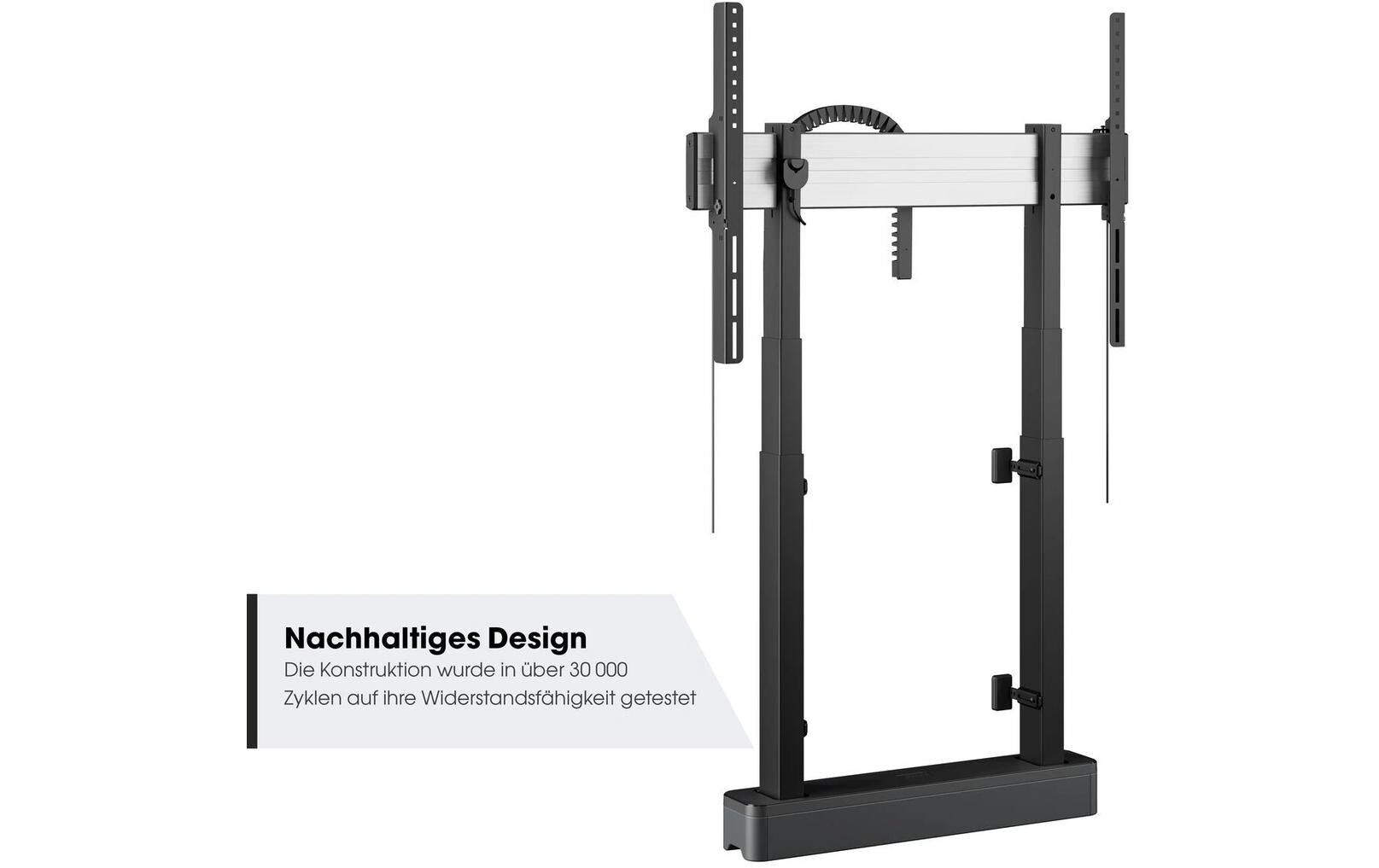 Wandhalterung PRO RISE2005B Schwarz<br>Motorisierter Display-Boden-Wand-Lift