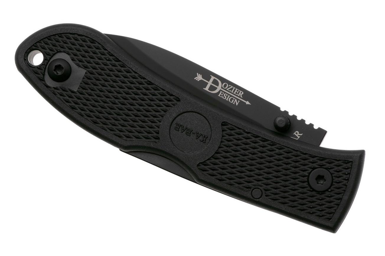 KA-BAR Dozier Folding Hunter 4062S35, Black S35VN, Black Zytel zakmes