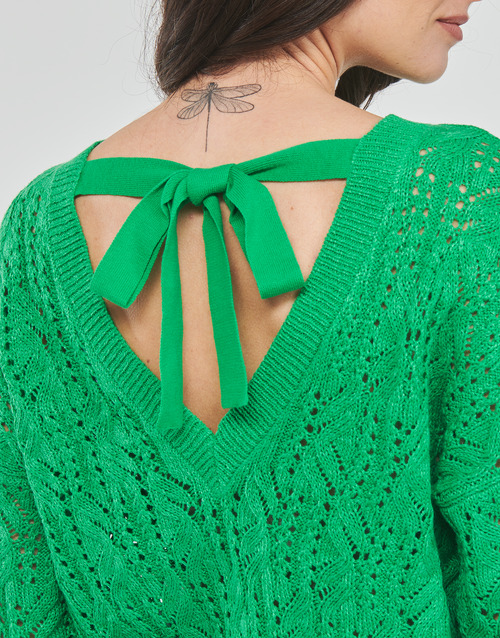 Vero Moda - VMVERENA LS OPEN BOW BACK PULLOVER BOO - Vert