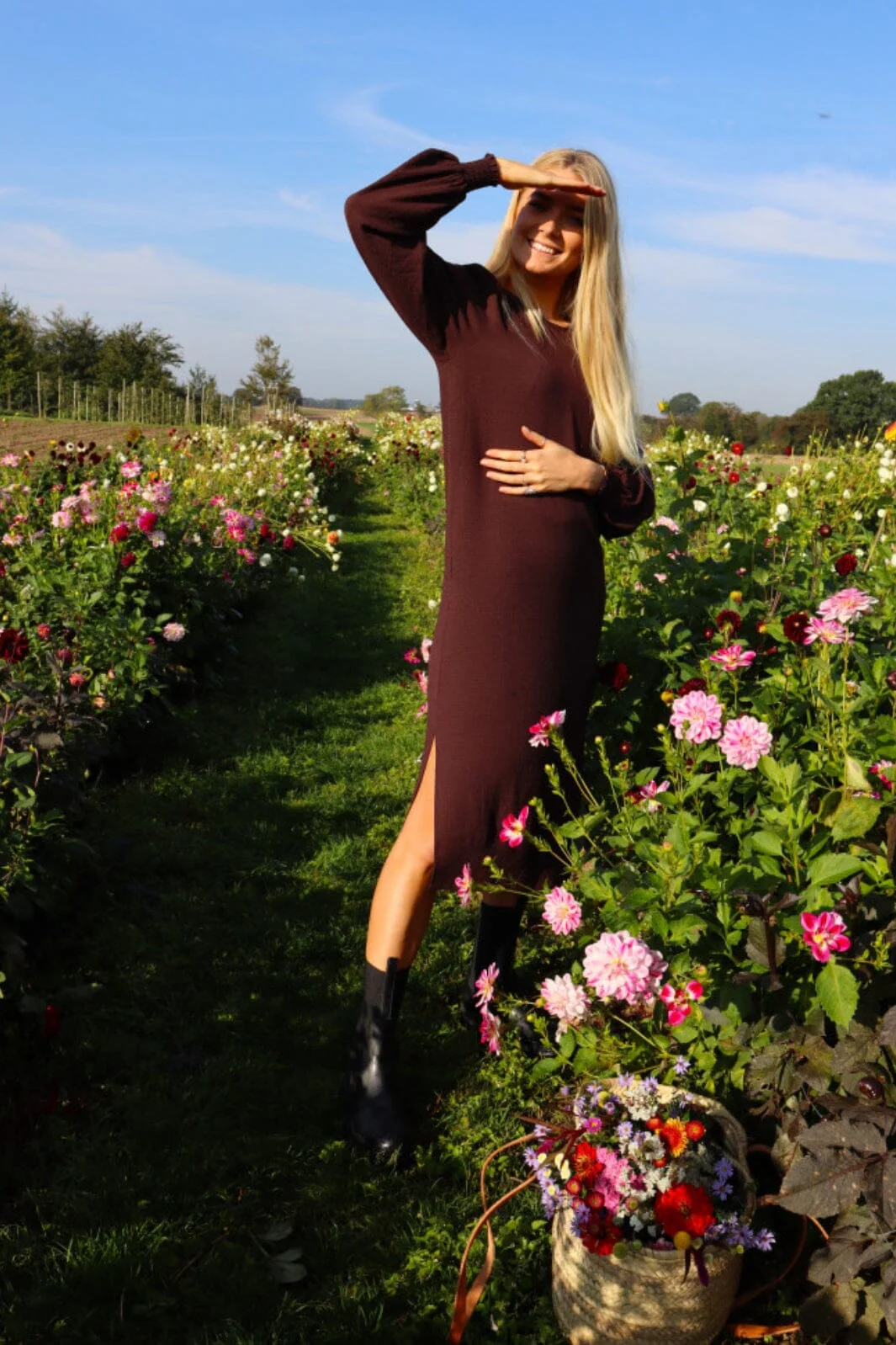 Liberte Ena-Ls-Dress dark brown