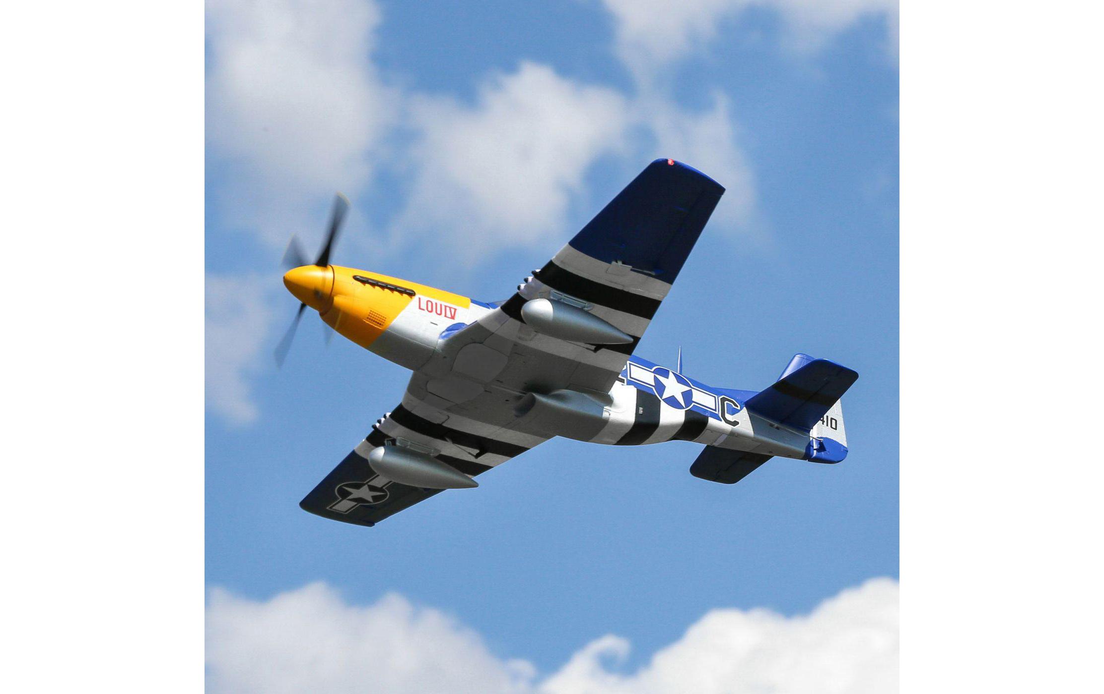 Flugzeug P-51D Mustang 1500 mm BNF Basic<br>Warbird