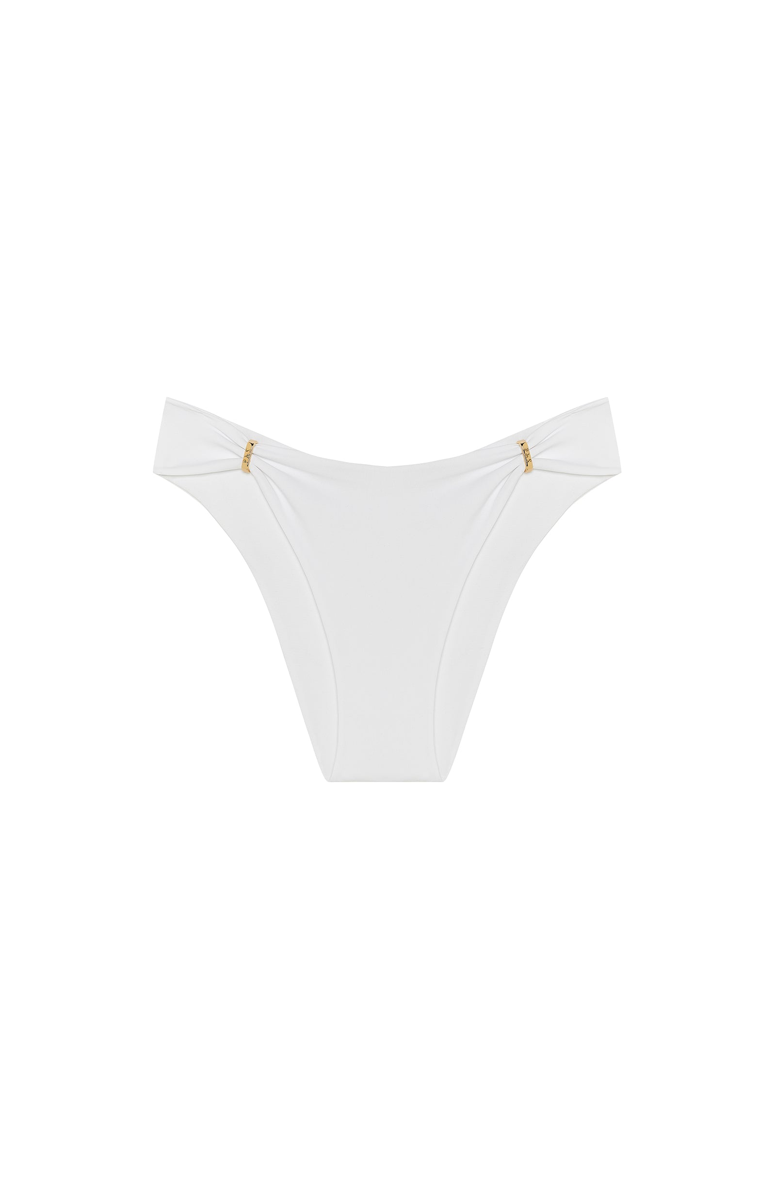 claudie Bas de maillot de bain tanga ajustable blanc Blanc