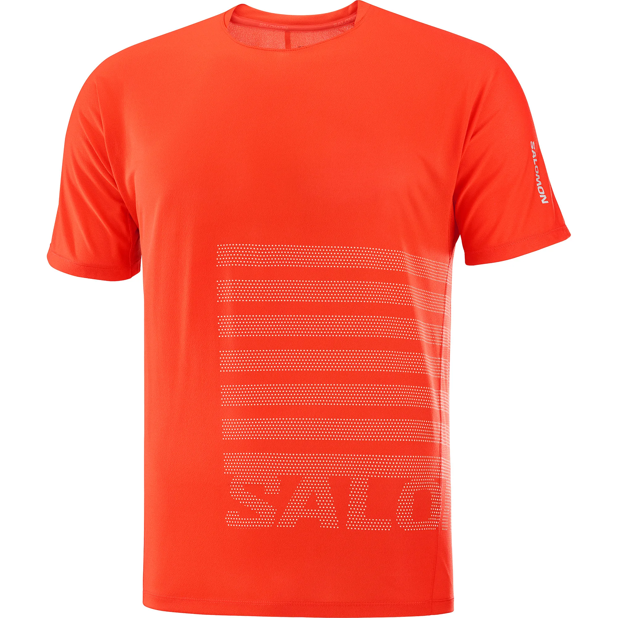 Salomon Sense Aero Ss Tee Gfx M Cherry Tomato / Rainy Day