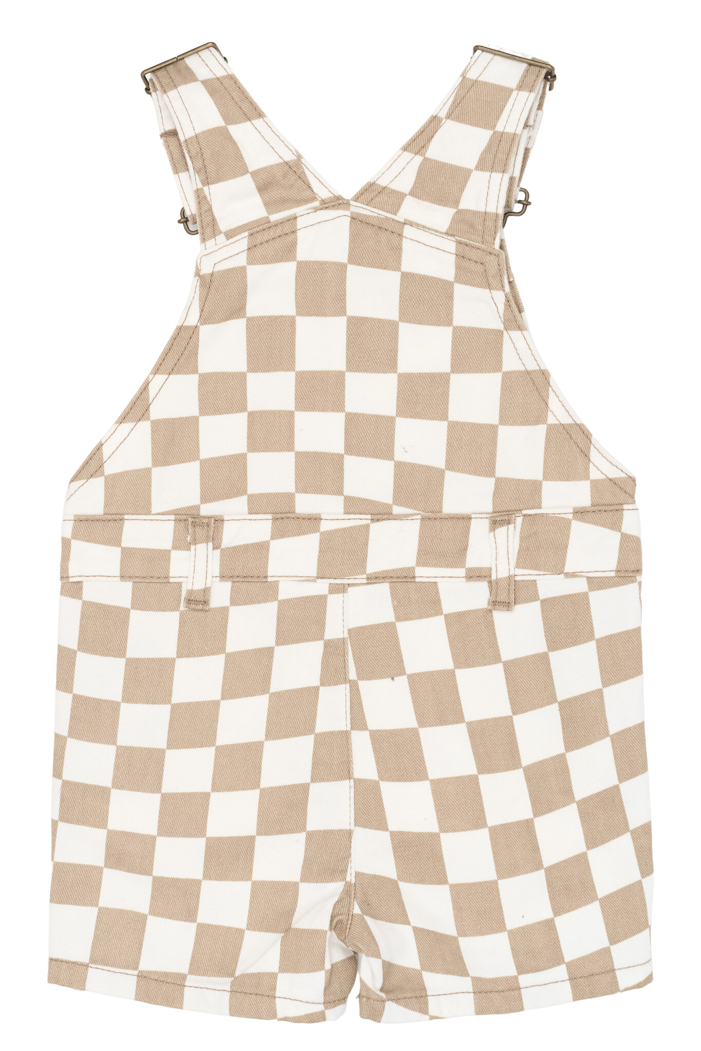 The New Siblings The New Siblings short dungarees humus check