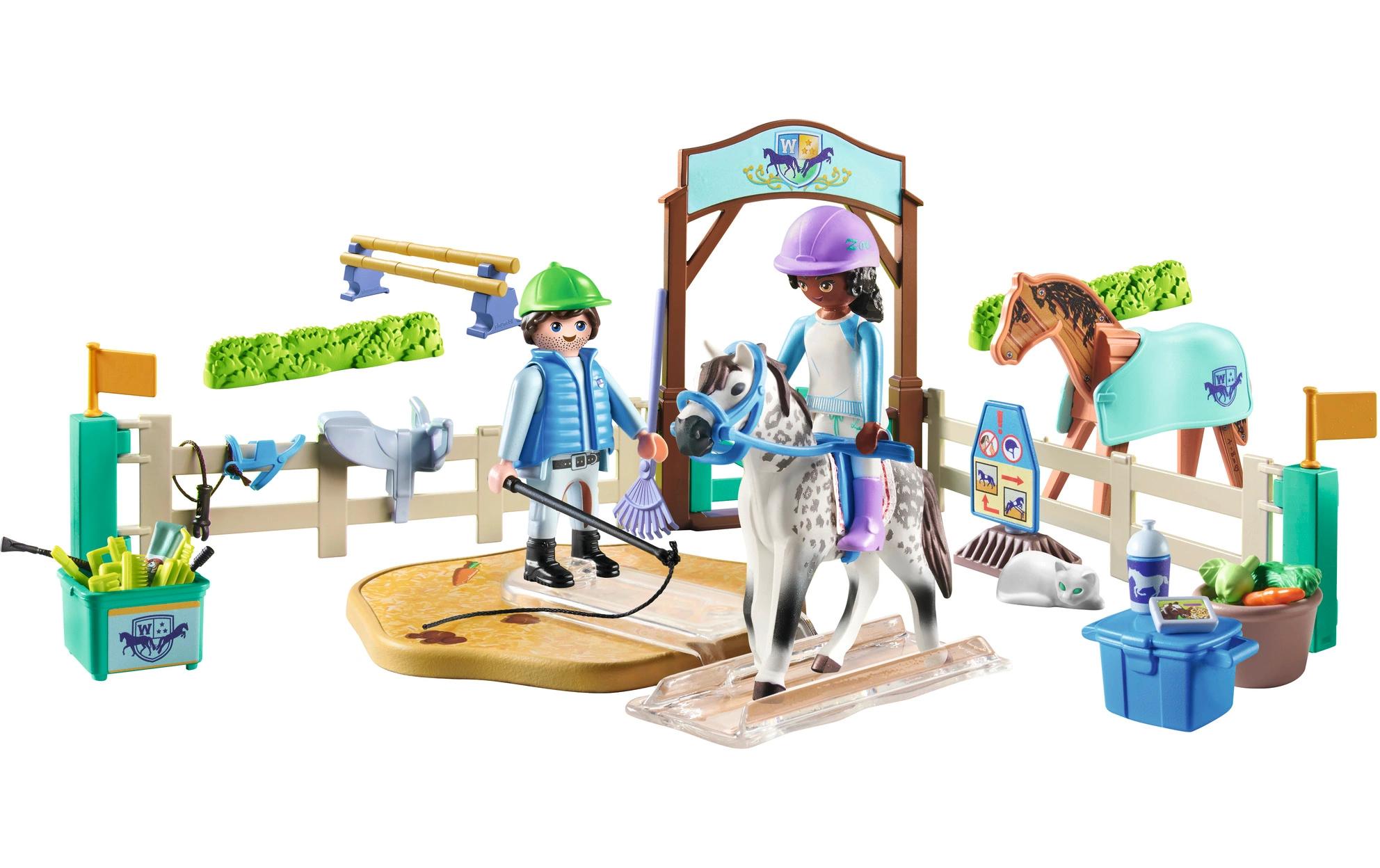 Horses of Waterfall Moderne Reitschule 71637Nachhaltiges Pferde-Spielset