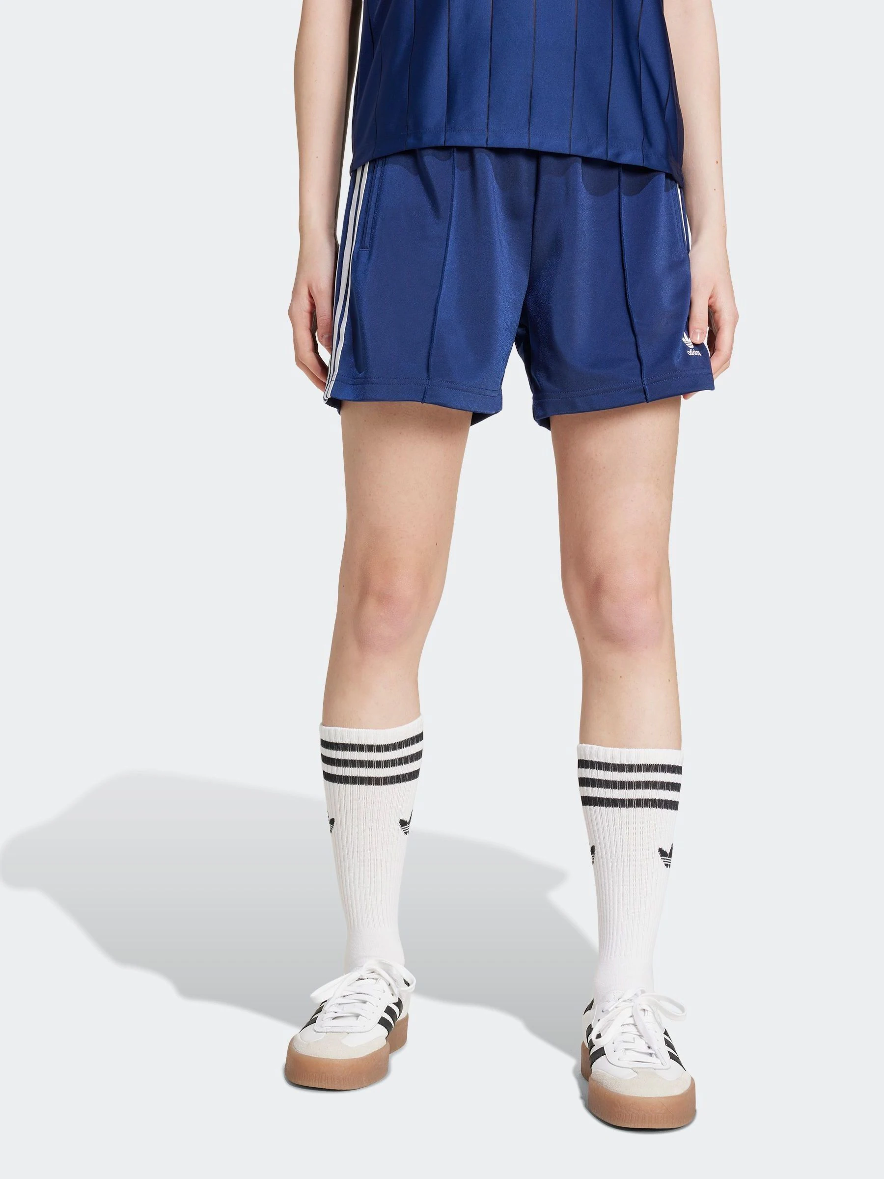 Donkerblauw - Adidas Original Firebird shorts