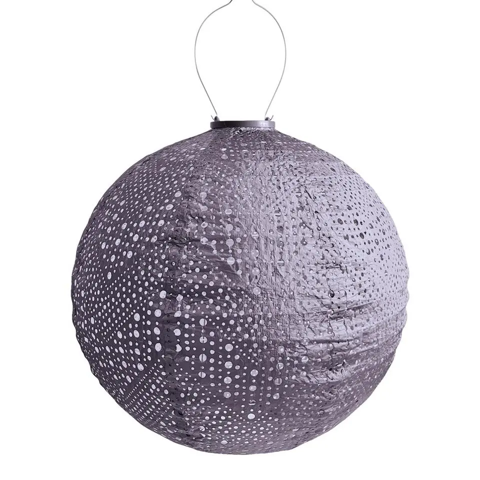LUMIZ Solar Lampion Verso Rond - 40 cm - Paars