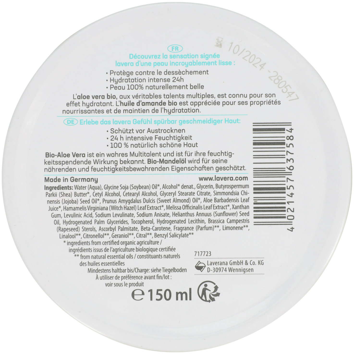 Lavera Creme All-Round basis sensitiv 1