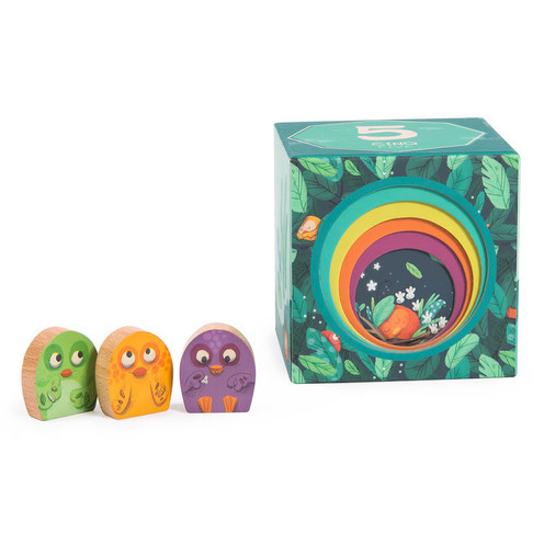 Cubes empilables Dans la Jungle - MOULIN ROTY