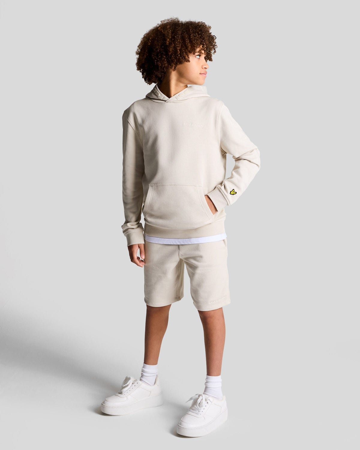 Lyle & Scott  Script Embroidered Sweat Short Kids