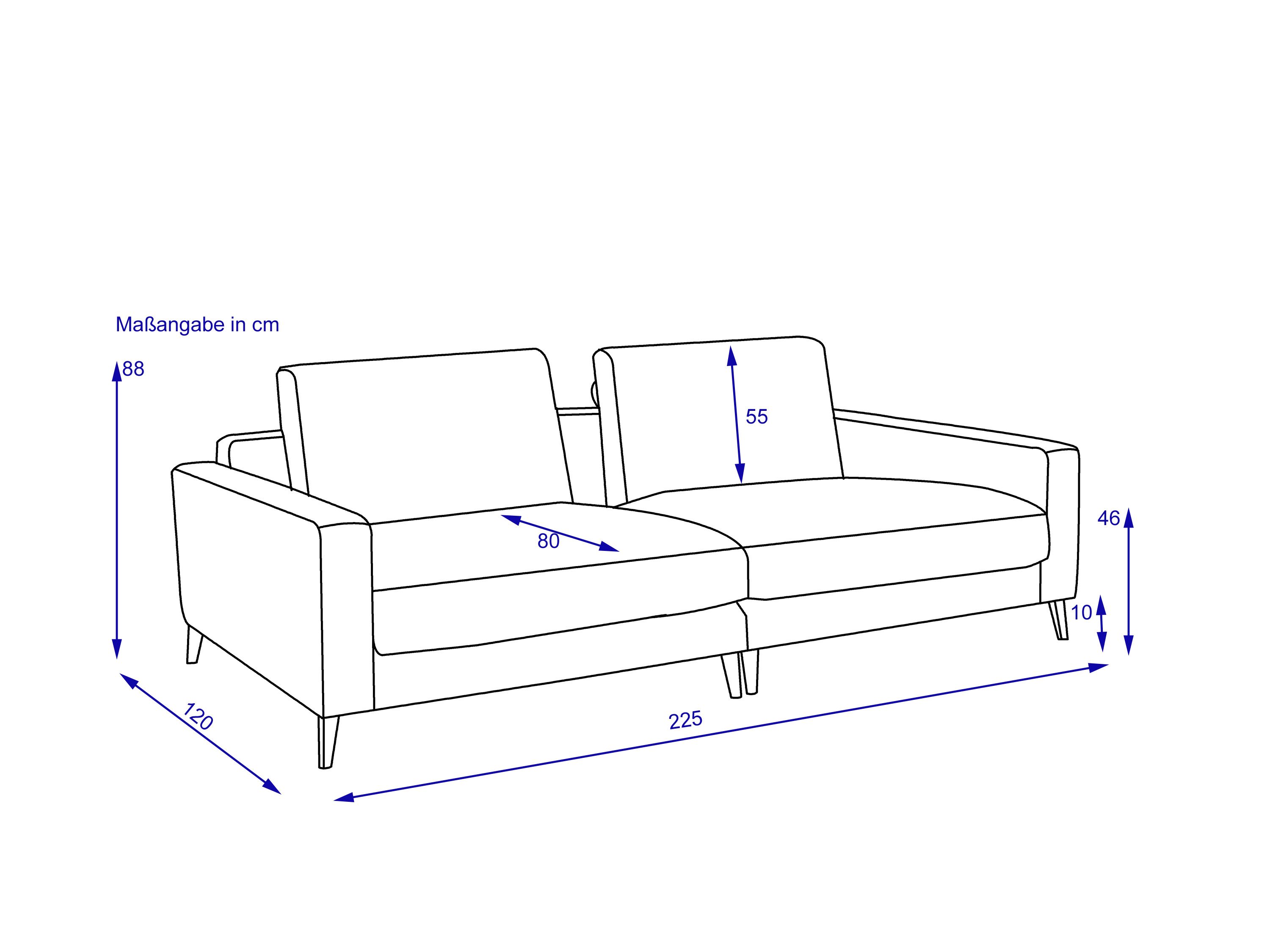 Sofa 3 Sitzer SANSIBAR RÖMÖ