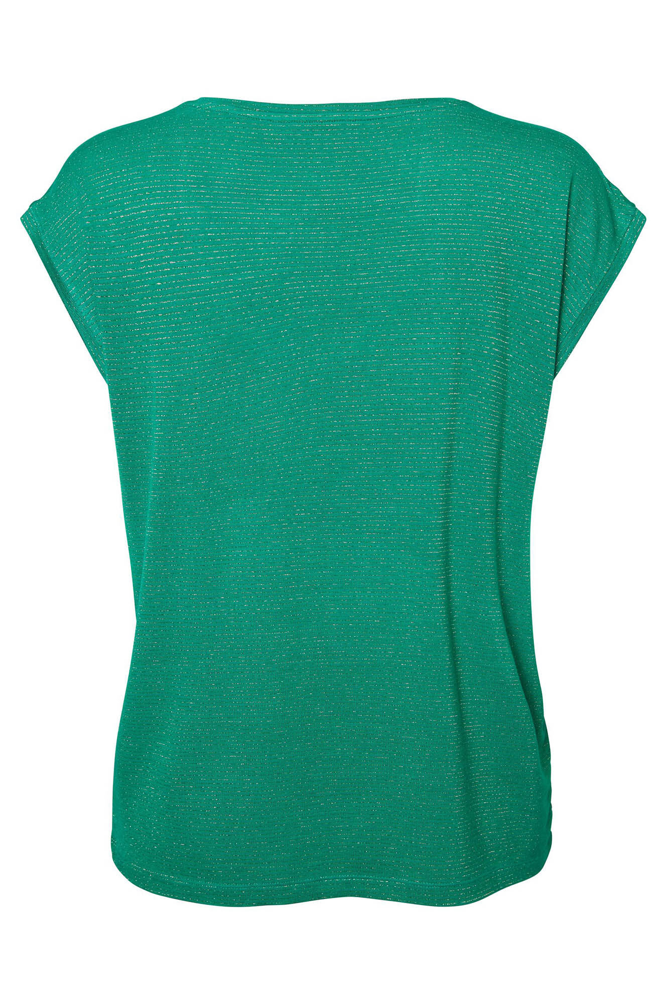 Camiseta básica de manga curta com lurex