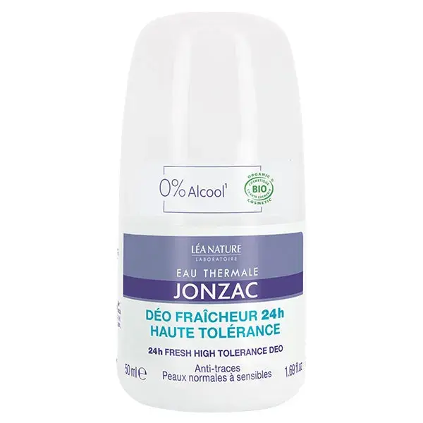 Desodorante Roll-On Orgânico Hipoalergênico Jonzac Thermal Water Freshness 50ml