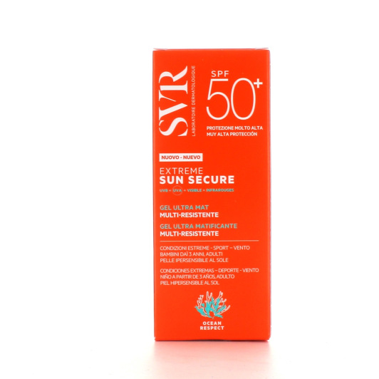 SVR Sun Secure Extreme gel solaire SPF 50+ - Multi résistant