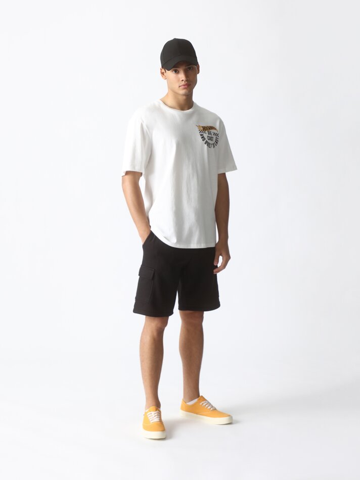 Camiseta Hot Wheels estampada da Mattel - Branca