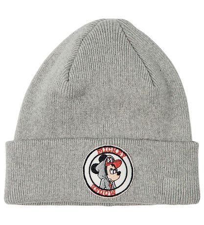 Name It Mütze - NmmMickey - Strick - Mickey Mouse - Grey Melange
