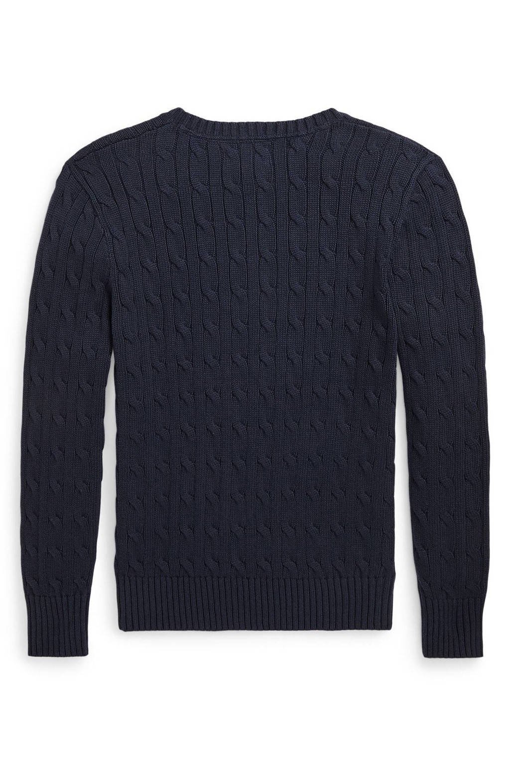 POLO Ralph Lauren trui donkerblauw met kabels