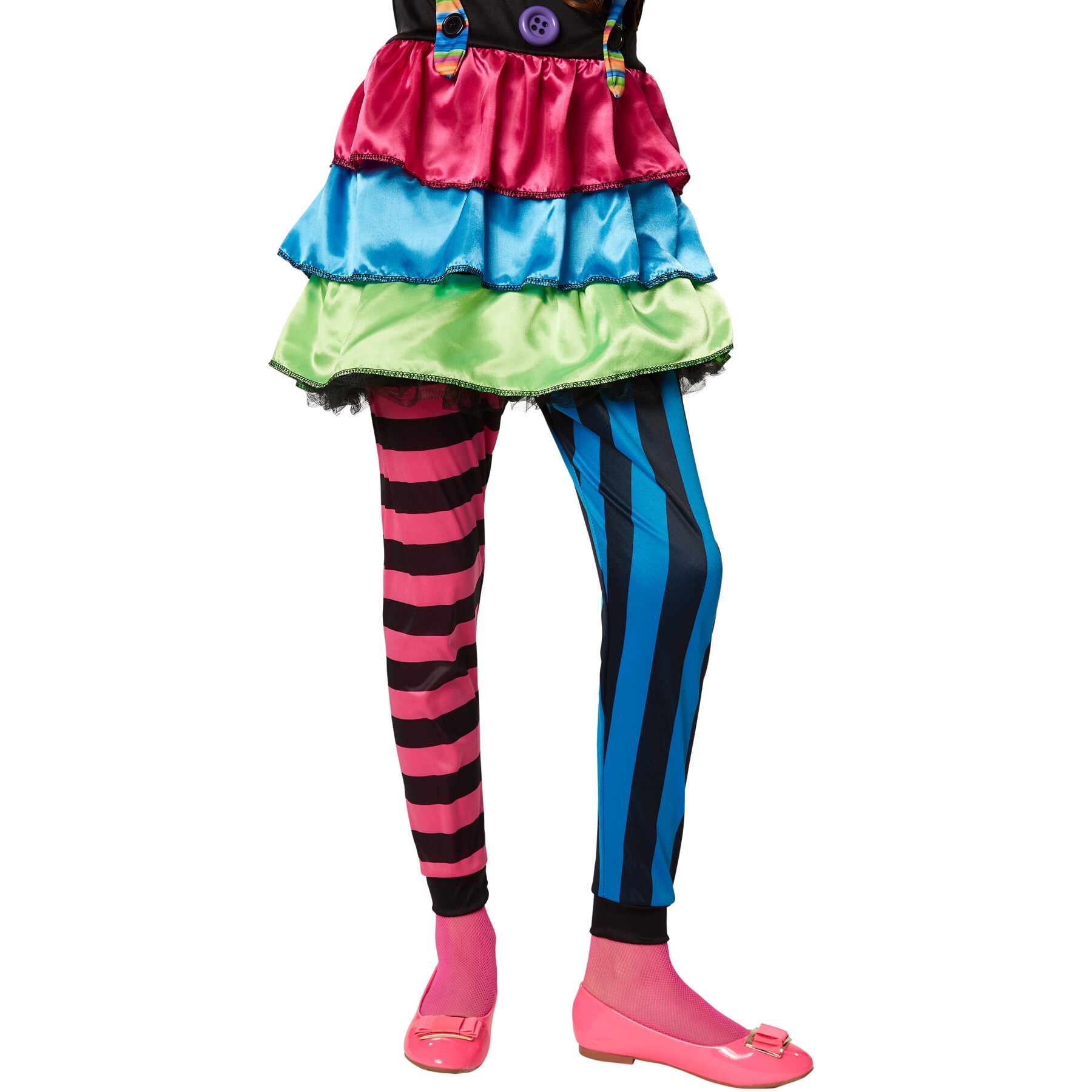 tectake® Mädchenkostüm Crazy New Wave Clown