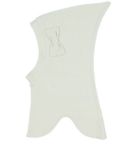 Racing Kids Schlupfmütze - 1-lagig - Ivory m. Schleife