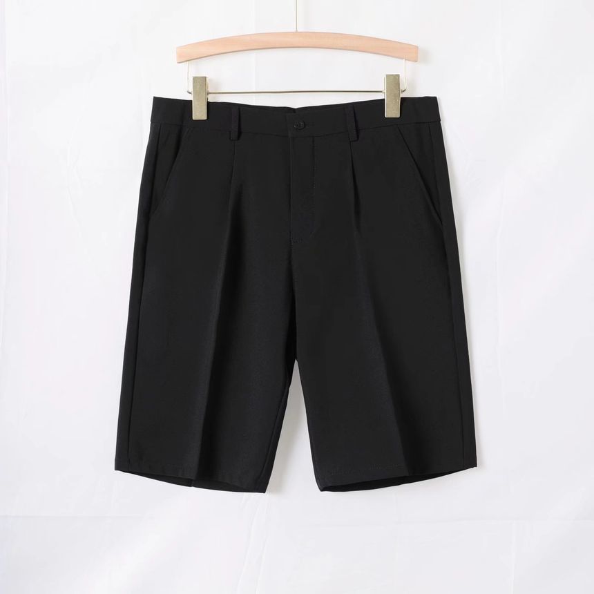 Urtishia - Effen shorts met rechte pijpen