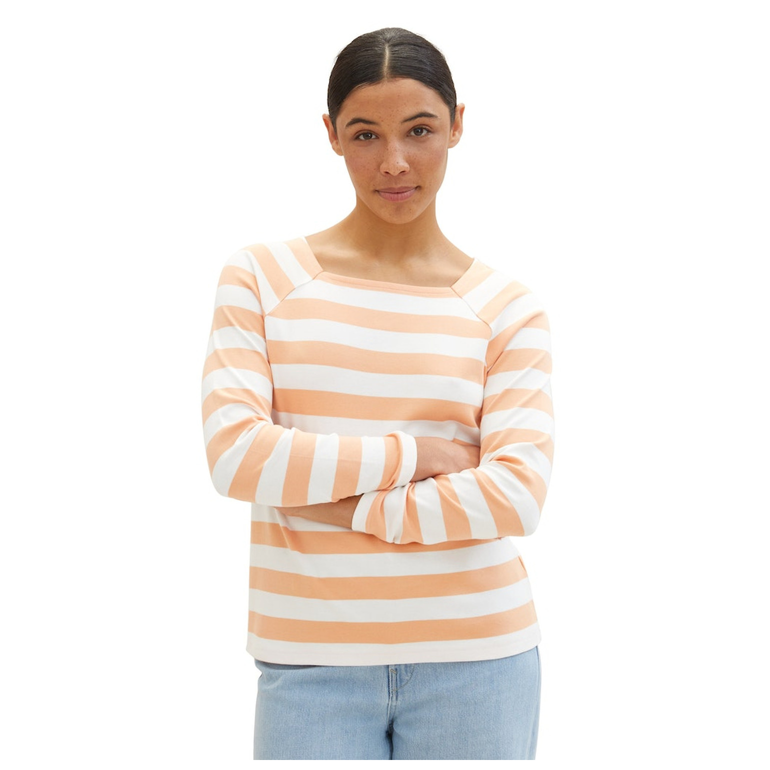 Tom Tailor T-shirt stripe carré neck