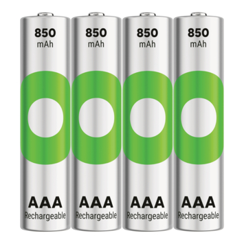 GP Batterij Oplaadbaar AAA NiMH 850 mAh ReCyko 1,2V 4 stuks (3 1)