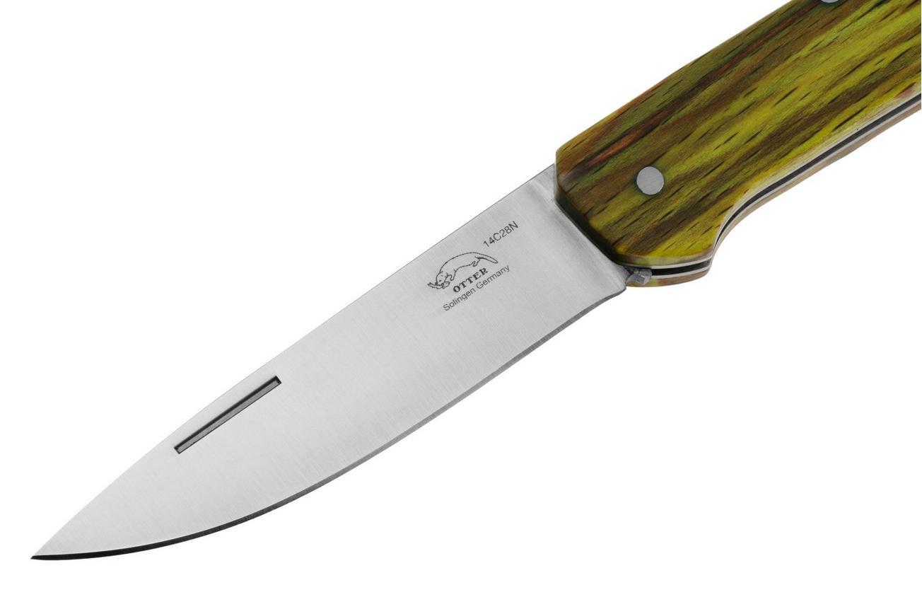 Otter FINN 155 STAB GR, 14C28N, Stabilised Wood, zakmes