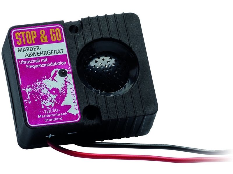STOP&GO Marder-Stop Typ Standard mit 1 Schallgeber Ultraschall-Schutzgerät gegen Marder