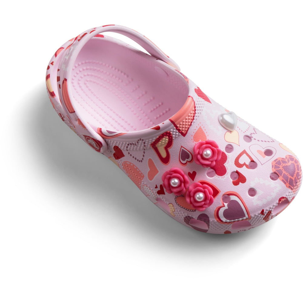 Køb Crocs Pink Milk/Hearts Classic VDay Clog K PkMk/Hts