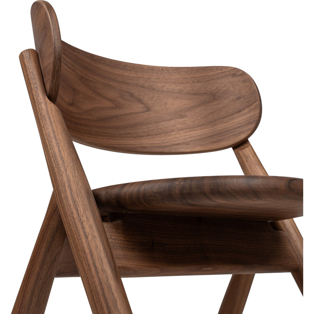 Køb Curve Lab Walnut/Valnød Small Stol