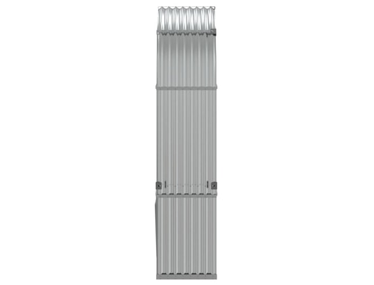 VIDAXL - Sac à outils Porte-bûches argenté 120x45x210 cm acier galvanisé