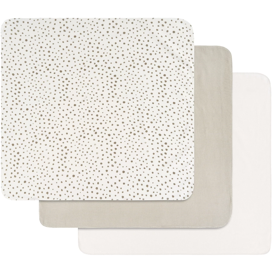 Alvi® Molton-Windeln 3er Pack Aqua Dot 80 x 80 cm